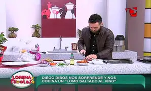 Diego Dibós nos enseña a preparar un exquisito y jugoso lomo saltado