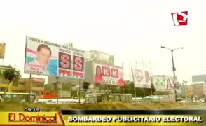 Bombardeo publicitario electoral: candidatos invaden Lima con paneles