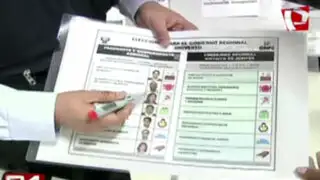 Onpe presenta cédula de sufragio para elecciones regionales y municipales