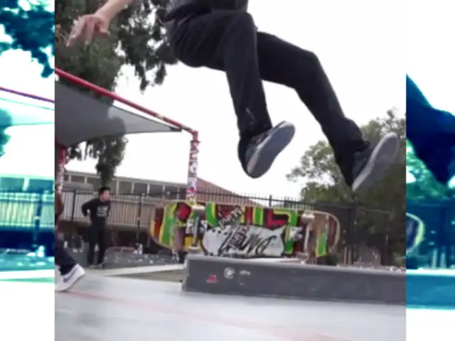 VIDEO: joven graba en 'slow motion' increíbles maniobras en su skate