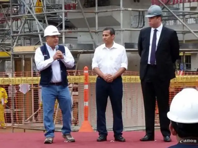 Ollanta Humala inspeccionó obras del Centro de Convenciones de Lima