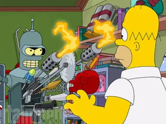 Los Simpson: revelan la primera imagen del capítulo especial con Futurama