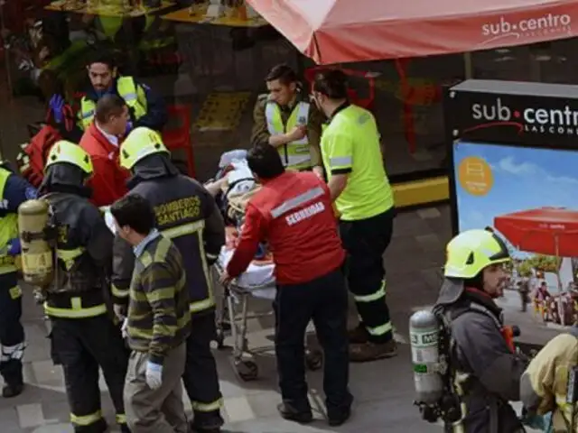 Chile: publican lista de heridos tras explosión en el metro de Santiago