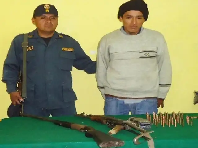 Capturan a sujeto por tenencia ilegal de armas en Junín