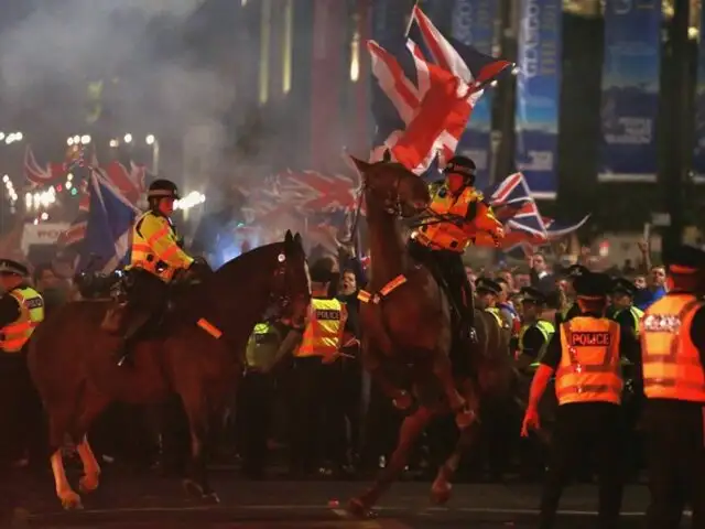 Unionistas e independentistas causaron disturbios en Escocia