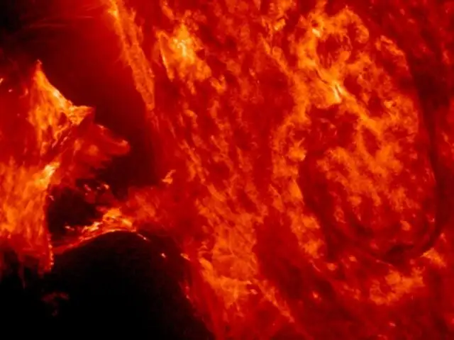 Así luce la impresionante erupción solar que fotografió la NASA