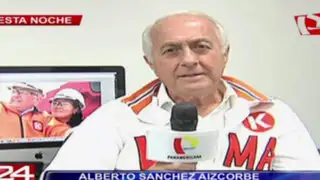 Alberto Sánchez Aizcorbe: postulante de Fuerza Popular reiteró propuestas para Lima
