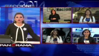 Elecciones 2014: Panorama estuvo en vivo con los candidatos tras primeros resultados