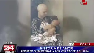 Mujer rechazó tratamiento de quimioterapia para ver nacer a su hija