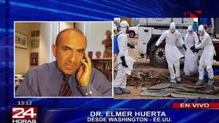 Especialista Elmer Huerta descarta brote de Ébola en el Perú