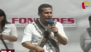 Presidente Ollanta Humala destaca programas sociales de su gobierno