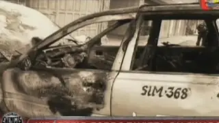 SMP: velan restos de taxista que murió calcinado dentro de su propio vehículo