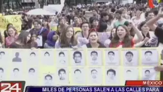 México: masivas protestas en DF por desaparición de 43 estudiantes