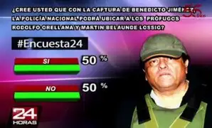 Encuesta 24: 50% cree que se logrará capturar a Rodolfo Orellana y Martín Belaunde