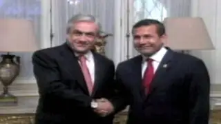 Ollanta Humala se reunió con Sebastián Piñera en Palacio de Gobierno