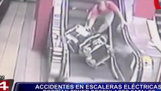 VIDEO: mira una divertida recopilación de accidentes en escaleras eléctricas