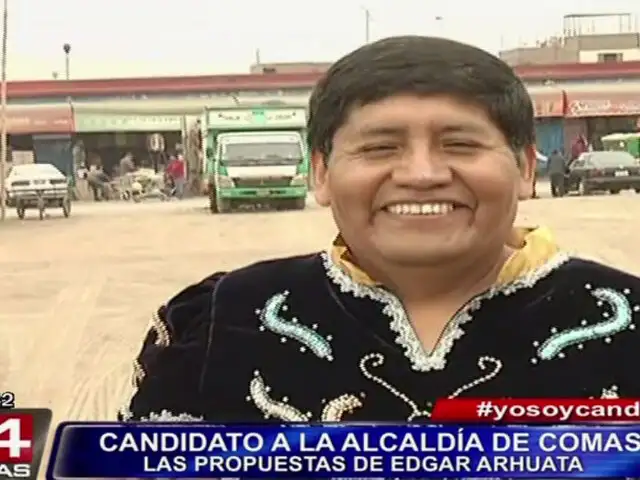 Edgar Arhuata: candidato a alcaldía de Comas promete limpiar el distrito