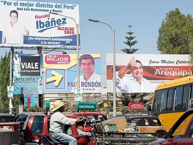 Arequipa: candidatos tienen 60 días de plazo para retirar propaganda electoral