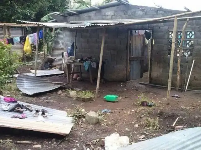 Al menos 20 techos fueron arrasados por fuertes vientos en Amazonas