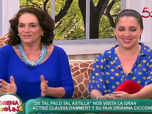 Claudia Dammert y su hija Orianna Ciccone se confiesan en Lorena y Nicolasa