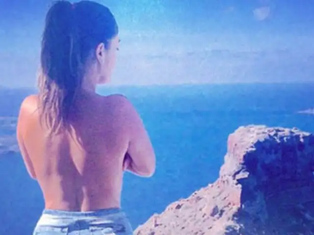 FOTOS: modelo Tilsa Lozano enciende a europeos con atrevido topless