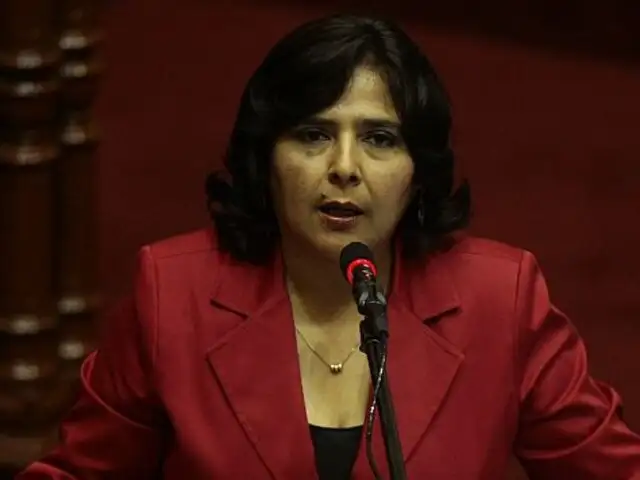 Premier Ana Jara: “Nadine Heredia no tiene arte ni parte en denuncia de mineros”
