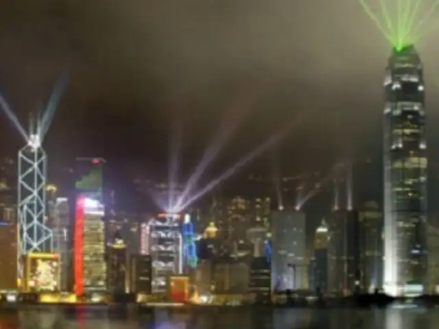Sinfonía de luces: asombroso show en Puerto de Victoria, Hong Kong