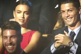 A Irina Shayk no le hizo gracia la broma de presentadora a Cristiano Ronaldo