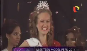 Andrea Luján se coronó como la Miss Teen Model Perú 2014