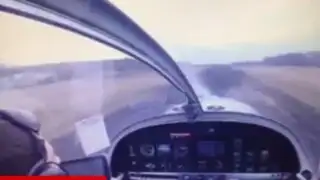 VIDEO: impactantes imágenes de un accidente aéreo desde la cabina del piloto