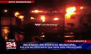 Cajamarca: Se incendia edificio municipal de San Andrés y consume documentos