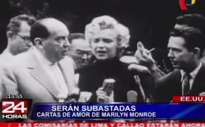 Casa de subastas pondrá a la vente las cartas de amor de Marilyn Monroe