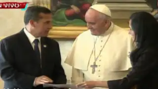 Papa Francisco recibió a presidente Ollanta Humala en el Vaticano