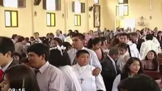 Emotiva ceremonia: más de 30 niños con habilidades especiales reciben sacramento