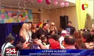 Chicas Doradas de Venezuela llevaron alegría a los niños de Aniquem