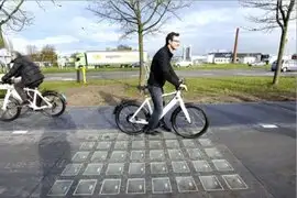 Inauguran ciclovías ecológicas en Holanda capaces de producir energía solar