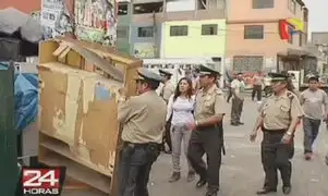 La Victoria: Desalojan a cachineros que tomaron avenida Nicolás Ayllón