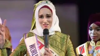 FOTOS: bella tunecina fue elegida Miss Musulmana 2014