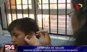 Cientos de niños fueron atendidos en campaña de salud en Bagua