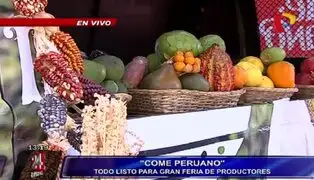 ‘Come Peruano’: realizan feria para fomentar consumo de productos nativos