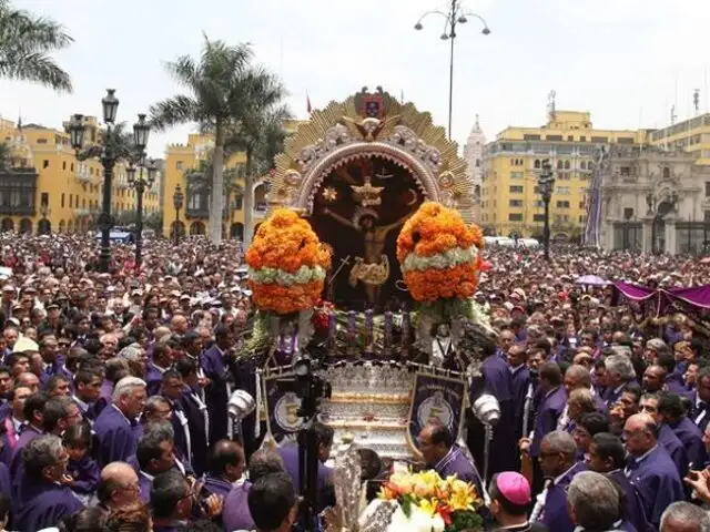 Hoy se realizará el último recorrido del Señor de los Milagros