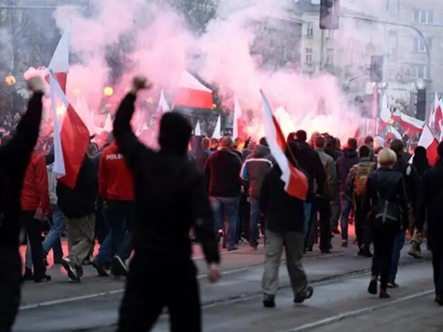 Violentos disturbios se registraron en el día de la independencia de Polonia