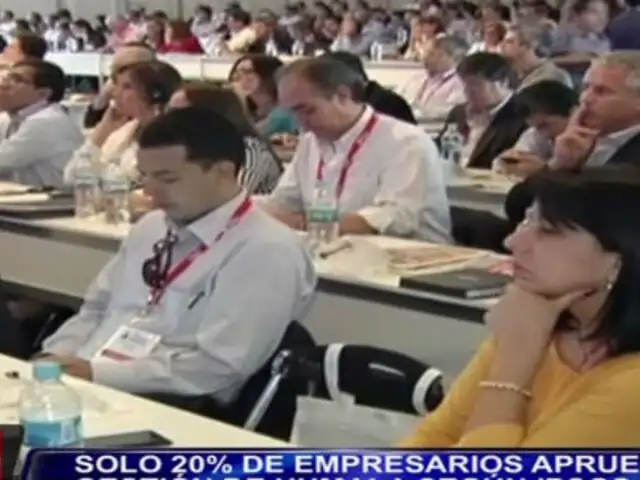 CADE 2014: sólo un 20% de empresarios aprueba gestión de Humala según Ipsos