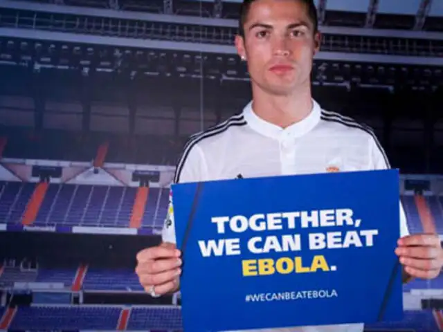 FOTOS: Cristiano Ronaldo, Neymar y otros futbolistas se unen contra el Ébola