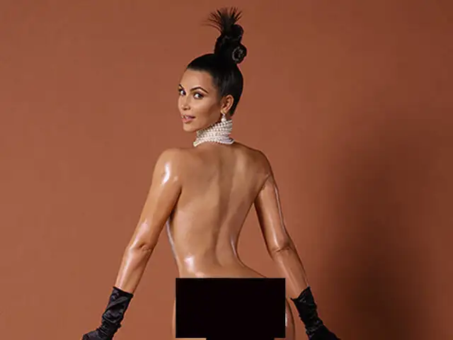 Fotos del desnudo de Kim Kardashian fue retocada, revela fotógrafo