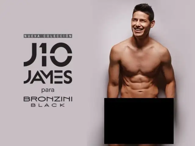 Las infartantes fotos de James Rodríguez para promocionar marca de ropa interior