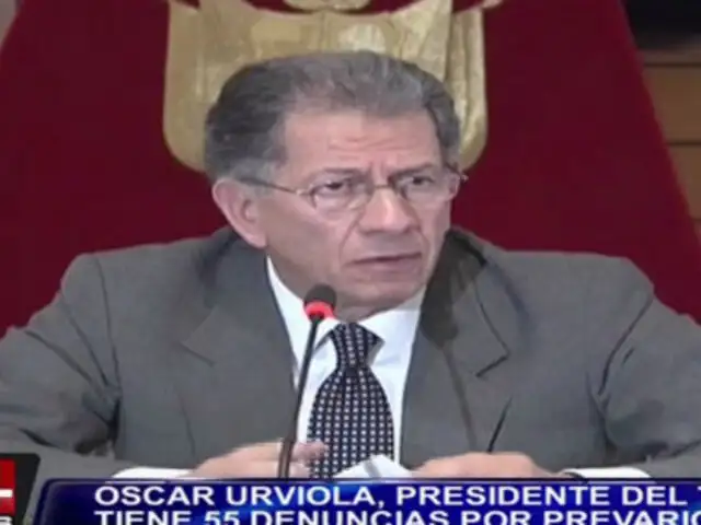 Óscar Urviola: presidente del TC tiene 55 denuncias por prevaricato