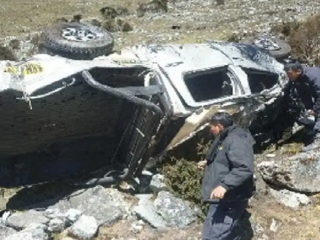 Volcadura de camioneta deja nueve heridos en Huancayo