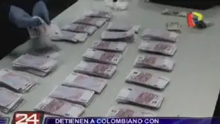 Detienen a colombiano con más 700 mil euros en Aeropuerto Jorge Chávez