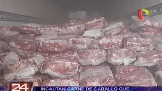 Incautan 20 toneladas de carne de caballo que iban a mercados de Lima Norte